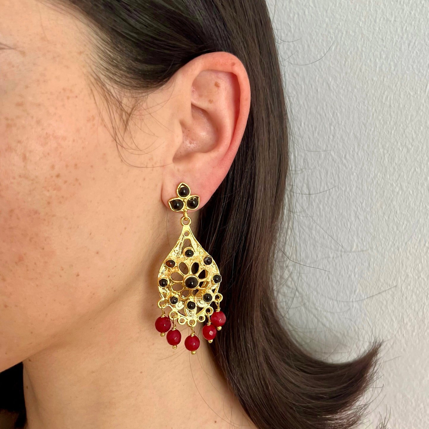 PENDIENTES ÁGATA