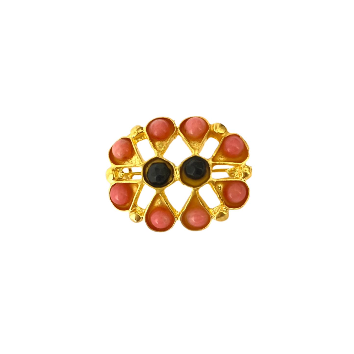 BROCHE MARIQUITA ROSA Y AZUL