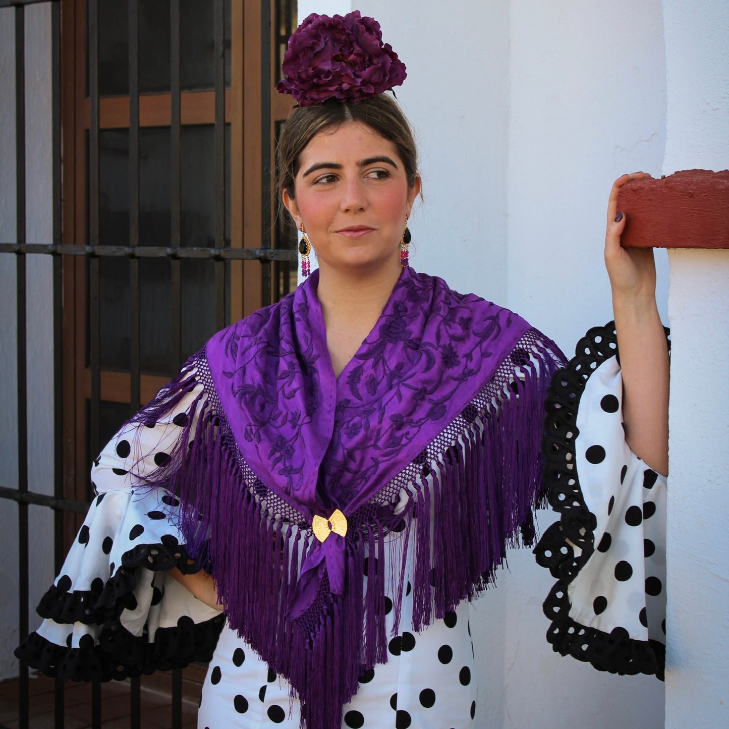 MANTÓN CARMELA MORADO