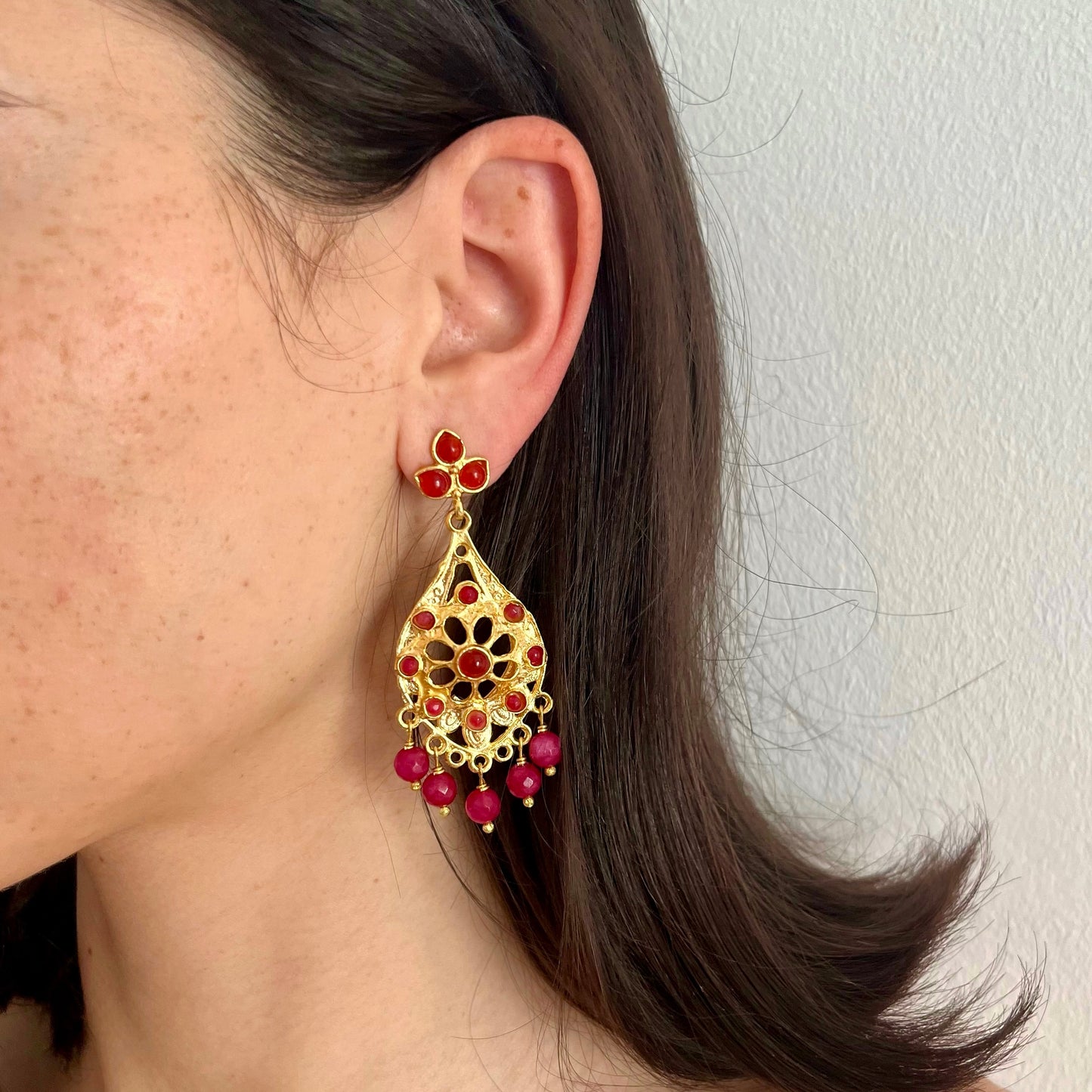 PENDIENTES ÁGATA