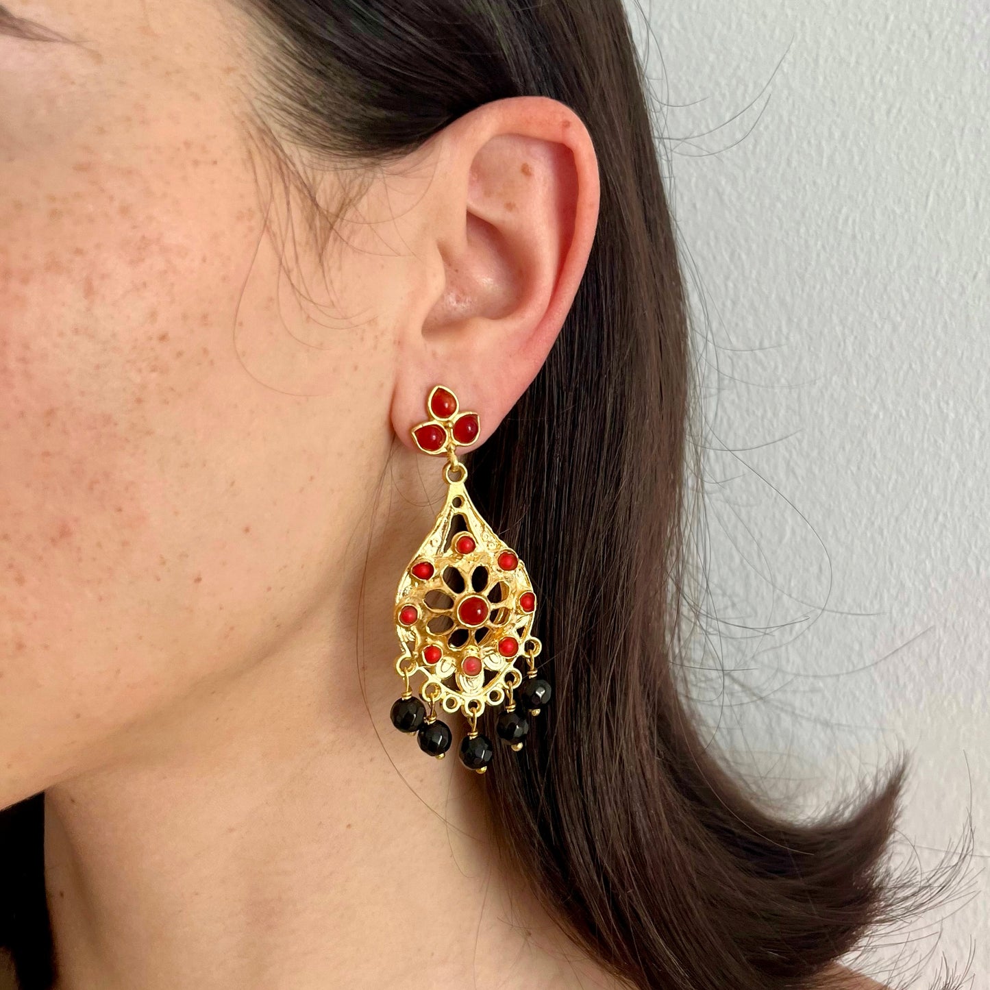 PENDIENTES ÁGATA